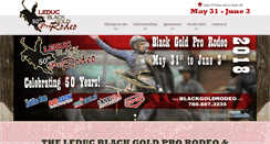 Desktop Screenshot of blackgoldrodeo.com